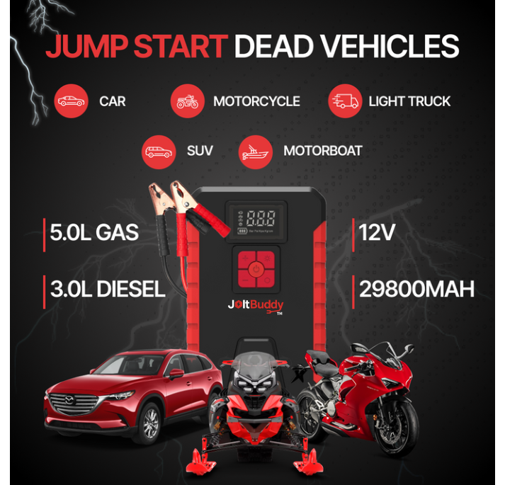 JoltBuddy™ 3-in-1  Jump Starter and Inflator