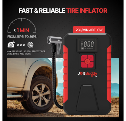 JoltBuddy™ 3-in-1  Jump Starter and Inflator